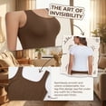 thumbnail image 5 of Women's SolideTank Tops Soft Square Neck Slim Fitted Vest Tummy Control Shapewear Beige M, 5 of 7