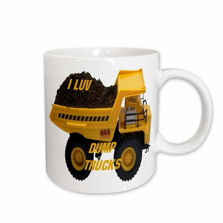 

3dRose Dump Truck Ceramic Mug 11-ounce