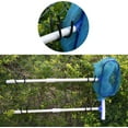 thumbnail image 6 of Duslogis 2Pcs Pool Tool and Garage Tool Organizer - Wall Mounted or Mount to the fence, Storage Utility Hooks, for Store Garden Tools,Brushes, Nets, Vacuum Heads,Leaf Rakes, Skimmers, Hoses, 6 of 7