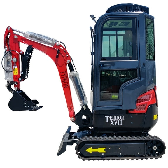 New Mini Excavator TYPHON TERROR XVIII Prestige 2 Ton EPA Certified USA Kubota Diesel Engine