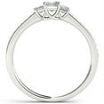 thumbnail image 3 of 1/2 Carat T.W. Diamond Princess-Cut Three-Stone 14kt White Gold Engagement Ring, 3 of 5