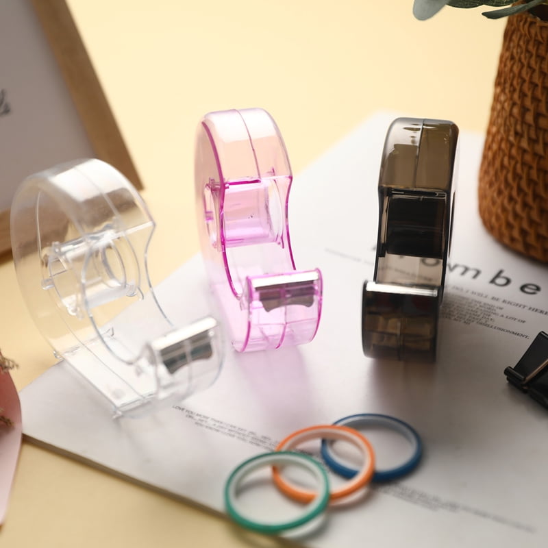 Random Color Tape Dispenser Cutting Student Tape Dispenser Acrylic Stationery