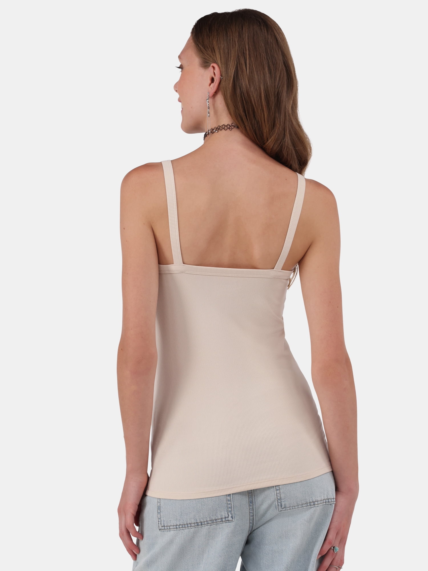 No Boundaries Ribbed Cami Top, Women's XXS-XXL