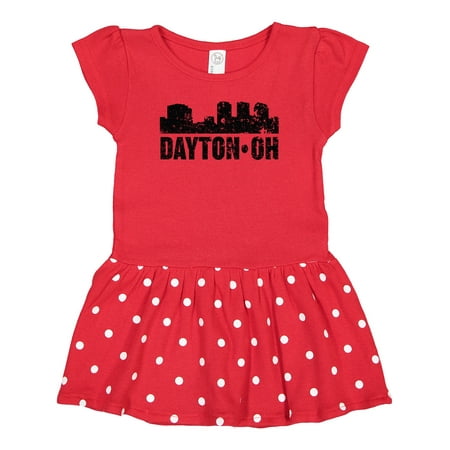 

Inktastic Dayton Skyline Grunge Gift Baby Girl Dress
