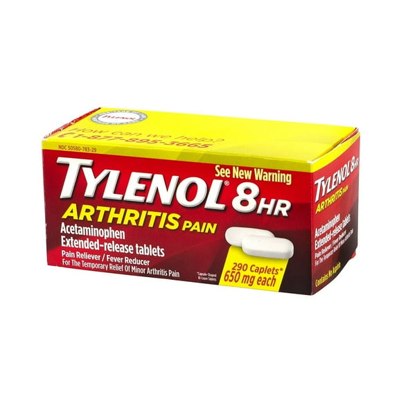 Tylenol 8-Hour Arthritis Pain Extended-Release Tablets 650mg 290 Count (83829) 220-00640