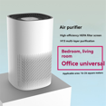 thumbnail image 4 of USB Air Purifier Deodorizing 150m3/H 1500r-2400r Air Cleaner for Home Offices Bedroom Air Purifier Desktop Air Cleaner,1 * purifier 1 * filter 1 * charging cable 1 * English instruction manual,White, 4 of 8