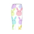 thumbnail image 4 of qelini Easter Leggings for Women Plus Size Bunny Cropped Pants Elastic Waist Print Ankle Pants Yoga Pants, 4 of 5