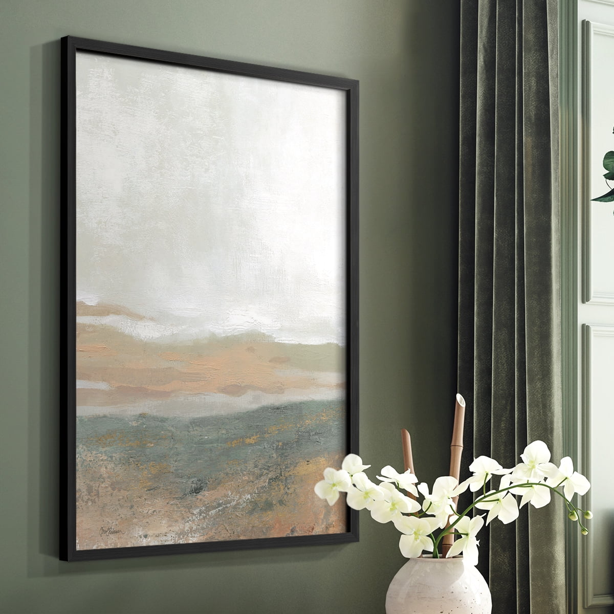 Earthy Textures in Paper Solid Wood 16 x 20 Framed Print