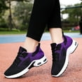 thumbnail image 5 of Womens Work Sneakers Wide Toe Box Shoes Women Air Cushion Running Shoes Extra Wide Width Sneakers Walking Shoes, 5 of 8