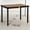 Natural Wood, variant on Outsunny Patio Dining Table, Rectangular Aluminum Outdoor Table, Black