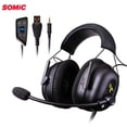 thumbnail image 2 of Inteprter Auriculares Somic de 7,1 canales con cable para juegos, auriculares con micrófono, Control de línea ajustable, cancelación de ruido, Juegos de teclado y mouse para computadora, 2 of 6