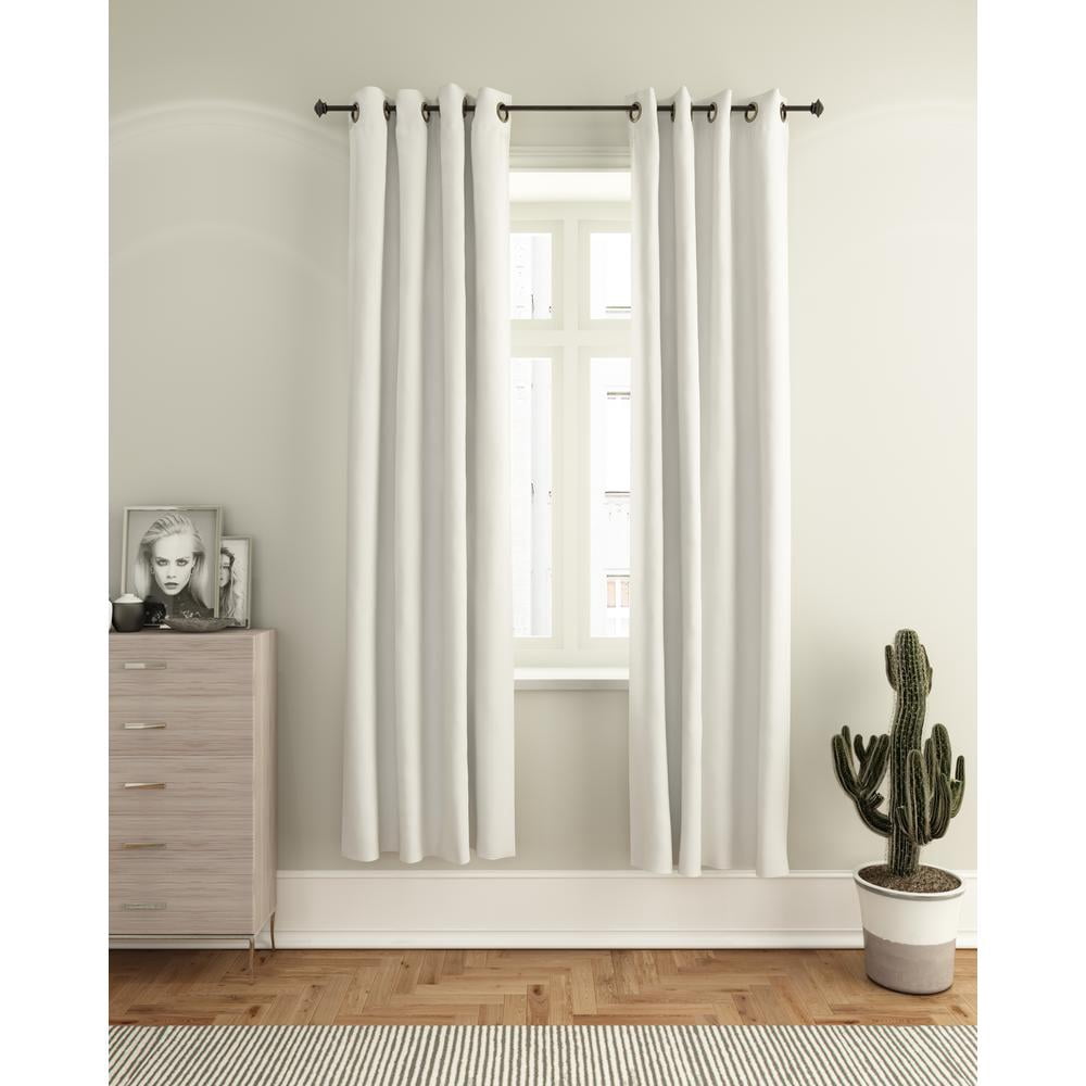 Furinno FC66004WH Collins Blackout Curtain, 52 x 84 in. - 1 Panel - White