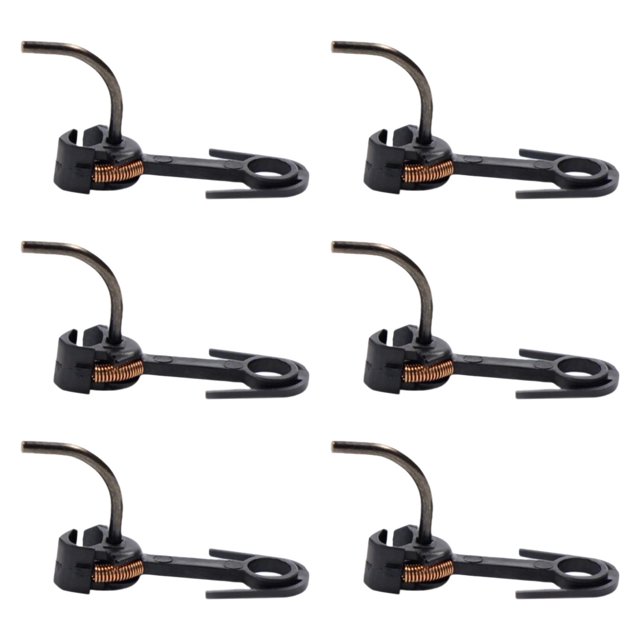 fastboy HO Scale Train Coupler Universal Portable Accessory Hobby Train for 1/87 DIY 6 pcs Black 6 pcs