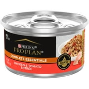 Purina Pro Plan Complete Essentials Wet Cat Food Chicken Tomato, 3 oz Cans (24 Pack)