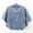 Blue, variant on Cropped Denim Jacket for Women 2025 Short Sleeve Button Down Lapel Collar Casual Jean Jackets Outerwear