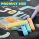 thumbnail image 5 of Tizas para aceras JOYIN, paquete de 120 unidades, no tóxicas, gigantes, lavables para niños, 5 of 9