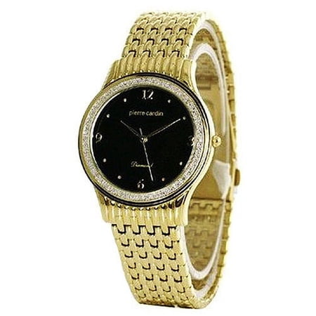 Men's Goldtone Watch W/ Weave Lnk Braclt