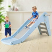 LAZY BUDDY Freestanding Kids Slide, Slide for Toddler Play Climber with Basketball Hoop, Indoor Outdoor Toy for Boys Girls Aged 3+
