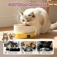 thumbnail image 3 of Heated Water Bowl for Cats,2026 New 750ml Outdoor Thermostatic Control Heated Dog Pet Bowl Automatic Warming Dish for Dogs Cats Chickens (White, Small 450ml), 3 of 8