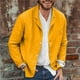 thumbnail image 4 of Chaqueta de traje tipo cárdigan de manga larga de algodón y lino, informal, holgada, de moda para primavera y verano para hombre, 4 of 4