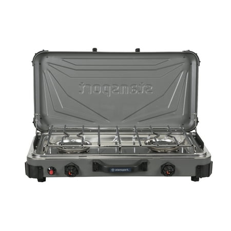 UPC: 0011319142183 | Stansport Boulder Series 2-Burner Propane Stove – 212-700