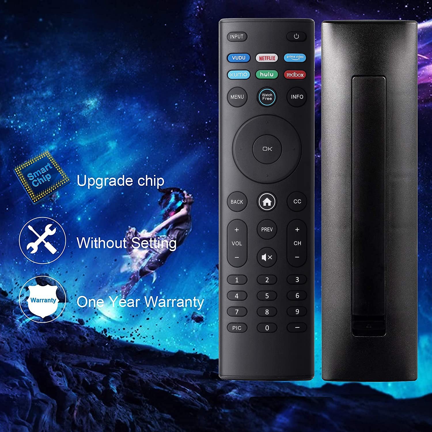 Telecomando TV VIZIO XRT140 (XRT-140) Per TV XUMO - Aperto Mai Usato