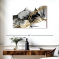 thumbnail image 3 of Elephant Stock Matrix Undulation Ii Wall Art - Horizontal Canvas Wall Art - Living Room Wall Decor - Abstract Canvas - White And Black Decor By Jennifer Goldberger - 36" x 24", 3 of 8