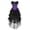 Purple, variant on Gothic Pirate Womens Corset Bustier with Tulle Skirt Steampunk Set Black 4XL