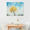 thumbnail image 2 of COMIO Large Wall Art Paintings for Bedroom Tree Wall Decor Gold Flower Wall Painting Textured Canvas Picture Modern Abstract Home Decorations for Living Room Kitchen Office Wall Decorations, 2 of 4