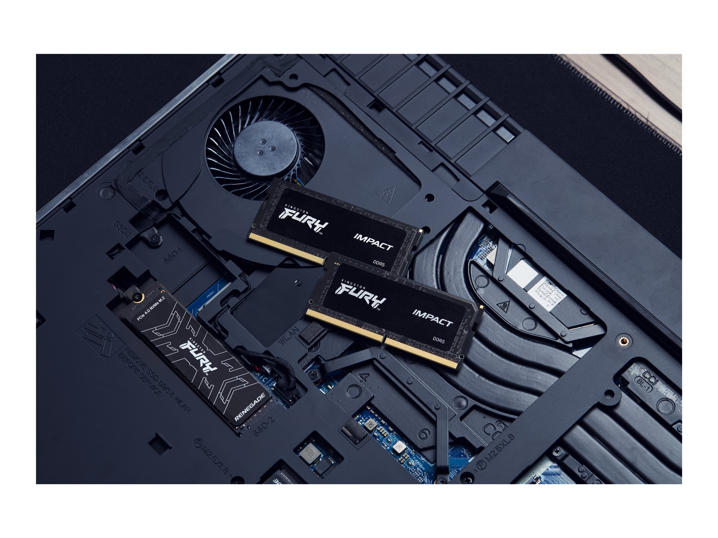 Kingston FURY Impact 32GB (2 x 16GB) 262-Pin DDR5 SO-DIMM DDR5 6400 (PC5 51200) Laptop Memory Model KF564S38IBK2-32