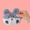 thumbnail image 3 of Portable Hand Warmer Bag with Keychain, Cartoon Plush Hand Warmer Bag Cover for Hamster, 3 of 8