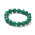 thumbnail image 2 of Malachite Beaded Stretch Bracelets Round Beads: 12~12.5mm Inner Diameter: 2-1/8 inch(5.4cm), 2 of 3