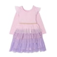 thumbnail image 2 of Disney Toddler Girls Princess Long Sleeve Ballerina Tutu Dress (Pink, 6), 2 of 7