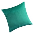 thumbnail image 3 of Funda de almohada de terciopelo cuadrado con forma de almohada, color sólido, decoración de sofá, funda de almohada, verde claro sidaley HA003042-01, 3 of 6