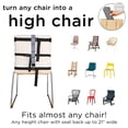 thumbnail image 3 of Compact Travel High Chair | Portable High Chair for Baby | Baby Travel Essential Harness Seat | Must Haves for Vacations, Restaurants, Family Visits with Babies | Portable Highchair Seat, 3 of 5