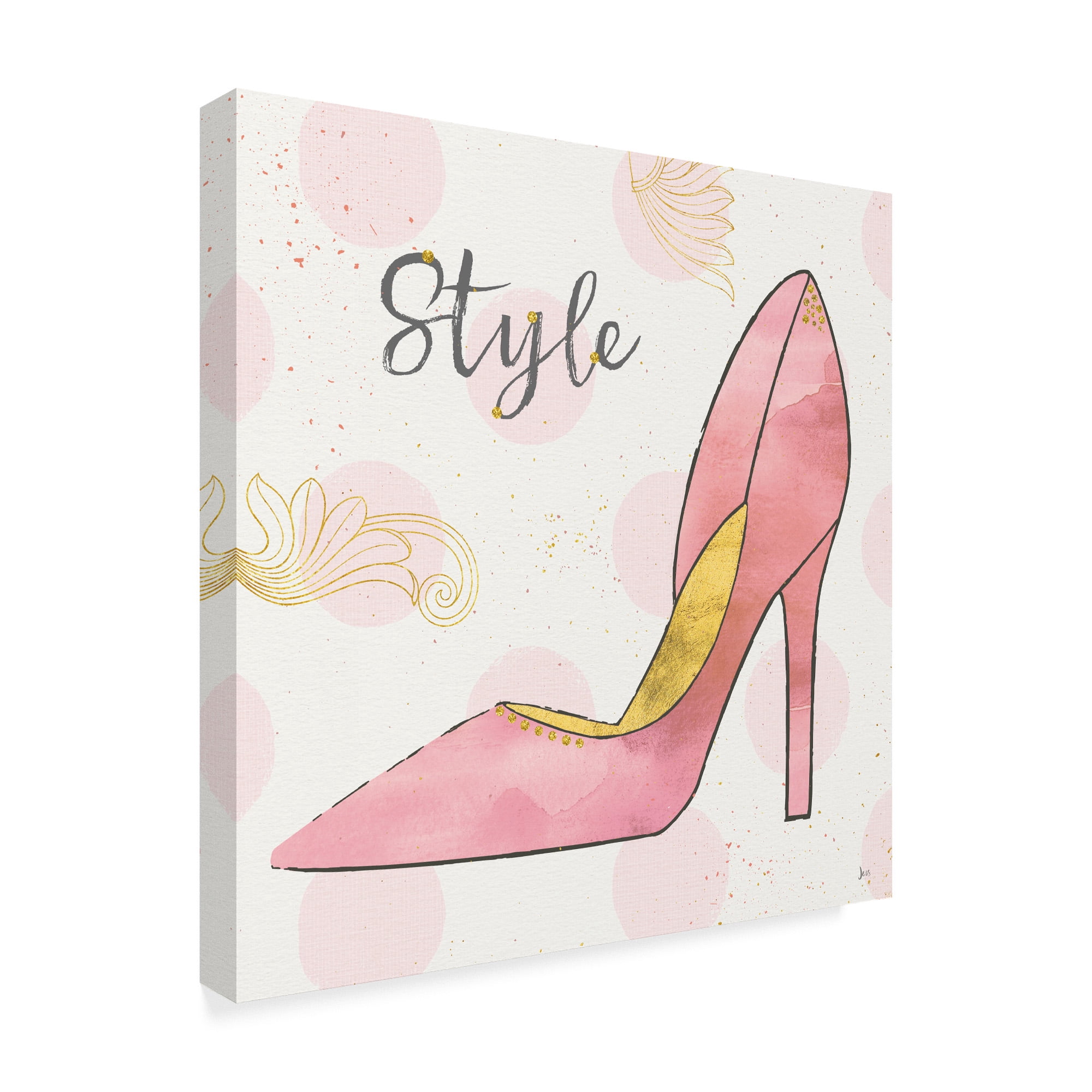 Trademark Fine Art 'Fashion Blooms I Pink' Canvas Art by Jess Aiken