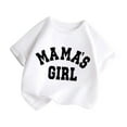 thumbnail image 2 of Kid Girls Cute Graphic Print Round Neck Short Sleeve Tee Summer Casual T Shirt,Size 3 Years-4 Years, 2 of 4