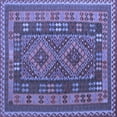 thumbnail image 1 of Ahgly Company Indoor Square Oriental Blue Traditional Area Rugs, 5' Square, 1 of 4