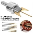 thumbnail image 4 of 16PCS Pattern Wood Bead Maker Beads Woodworking Tool KitMaker Beads Wooden Bead Drill Bit Milling Cutter Set, 4 of 11