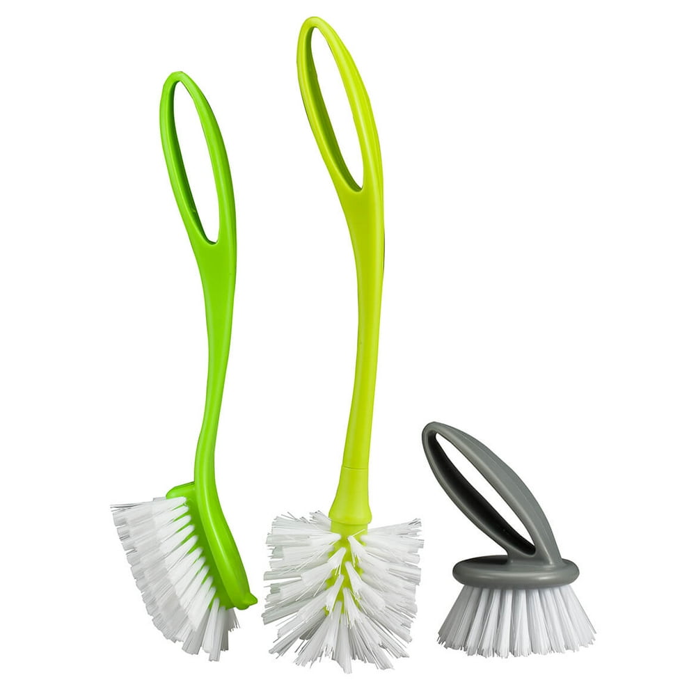 3Pc. Dish Brush Set by HomeStyle Kitchen™