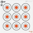 thumbnail image 2 of (2 pack) EZ Aim Paper 9-Spot Bullseye Paper Targets, 12" Square, 12-Pack, .39lb, Black, 2 of 9