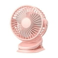 thumbnail image 1 of Ventilador 3 en 1 con clip Ventilador de sobremesa ajustable en 360º Batería recargable de 4000 mA Meterk  Rosa, 1 of 7