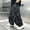 Gray, variant on dazeni Boy's Baggy Cargo Pants Elastic Waist Casual Loose Sweatpants Wide Leg Parachute Track Pant with Big Pockets Green