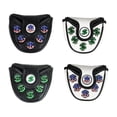 thumbnail image 4 of LOVIVER Housses de Tête de Club de Golf, Sac de Protection pour Mallet de Golf, Housse de Protection avec Blanc + Vert, 4 of 8