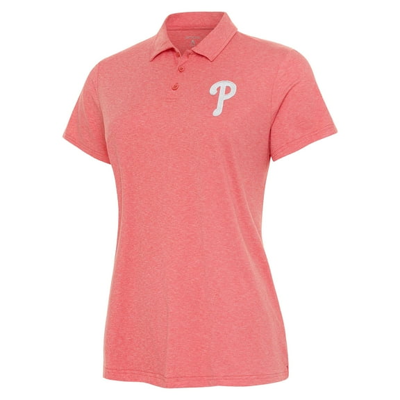 Women's Antigua Coral Philadelphia Phillies Matter Polo