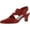 Red, variant on Easy Street Venue Women's Asymmetrical High Heels Color: Red Size: 9