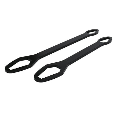 

Universal Torx Wrench Double Head Self Tighten Ratchet Spanner 8-22mm Adjustable Screw Nuts Wrench Black