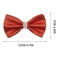 thumbnail image 3 of Aufmer Fashion Solid Color Male Formal Neck Knot Neat Compact Appearance Easy Wear Structure For Various Adult Formal Social Occasion Outfit Collocation, 3 of 7