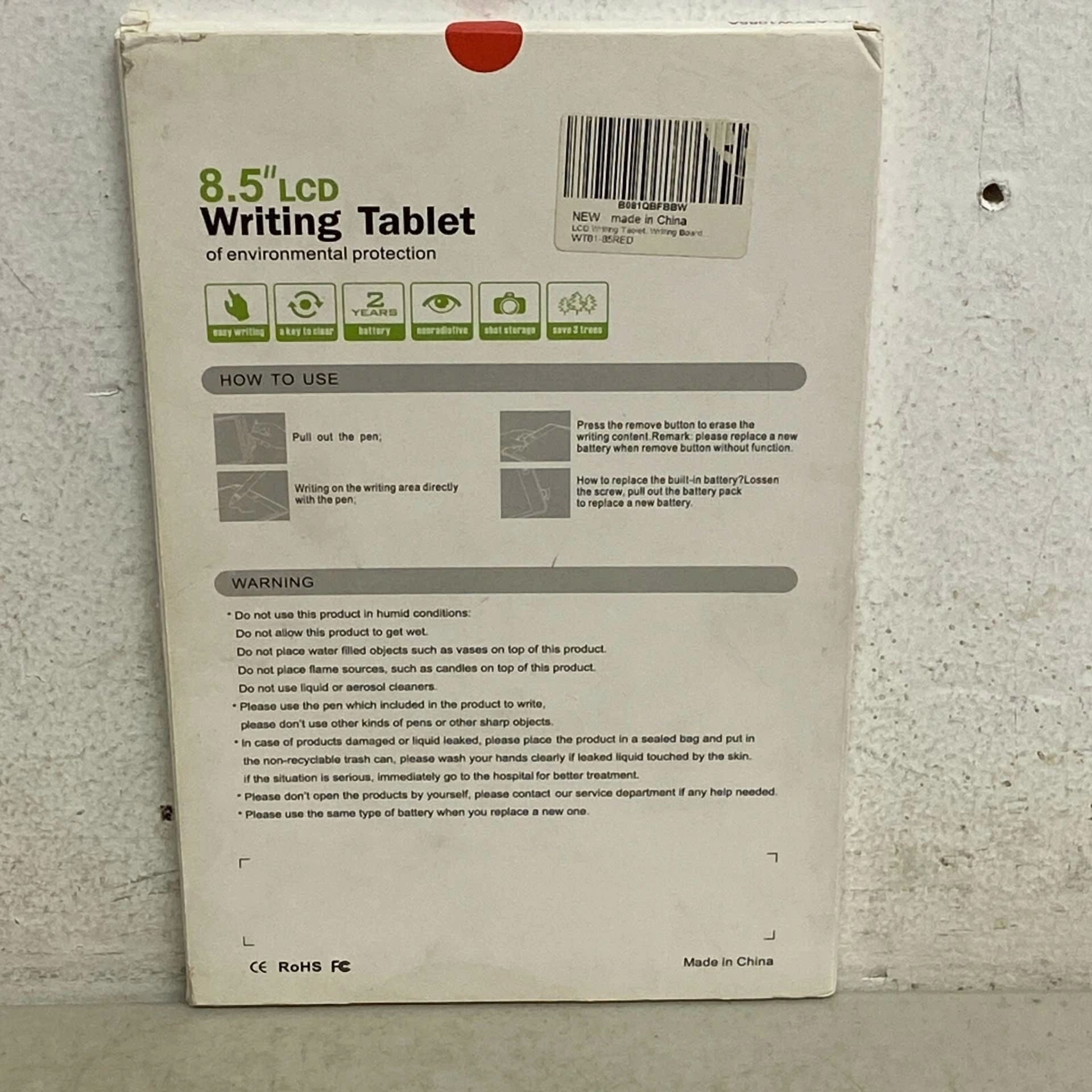 CIRCLE- New 8.5" Lcd Digital Writing Drawing Tablet Pad Board Notepad Sketch Paperless