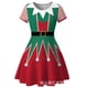 thumbnail image 3 of Vestido de Navidad europeo y americano para niños, estampado de dibujos animados, Princesa, Serie de Navidad, nuevo, 3 of 5